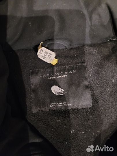 Пуховик женский zara