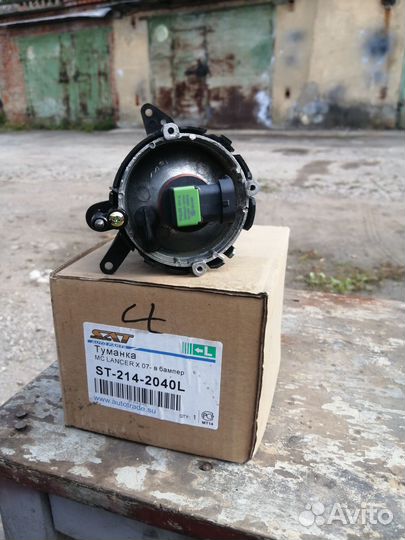 Туманка mitsubishi colt 02-08/lancer x 07- в бампе