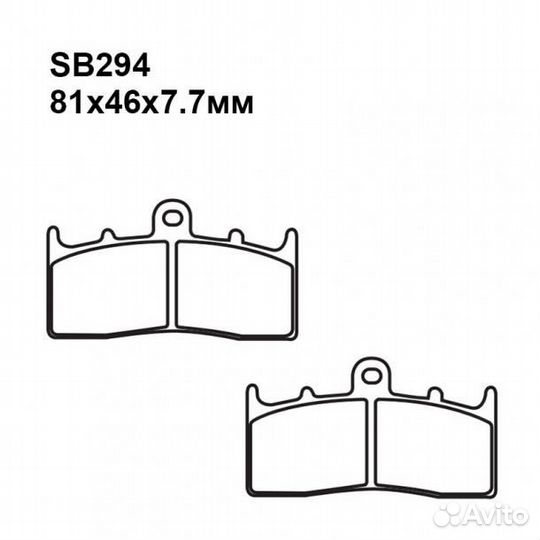 Тормозные колодки мото Puller SB294