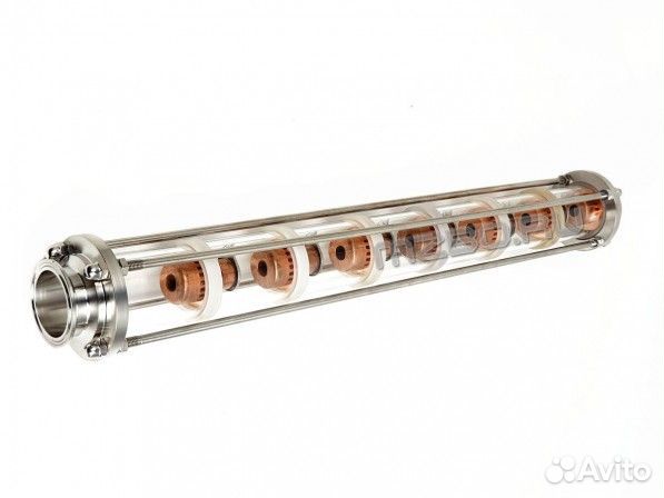 Колпачковая колонна 2 дюйма медная 7 этажей