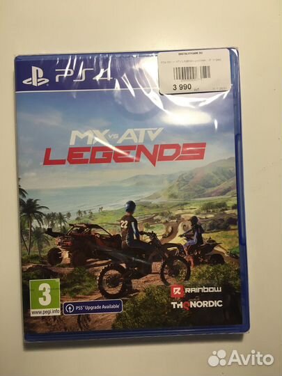 Mx vs atv legends, игра на ps4
