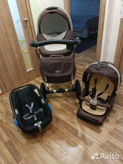 Коляска adamex 3 в 1 бу