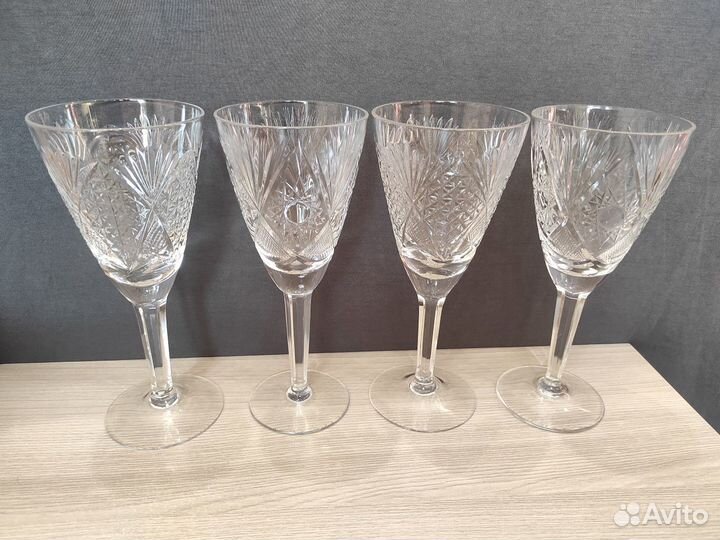 Бокалы 170 мл. (хрусталь СССР) - 4 шт