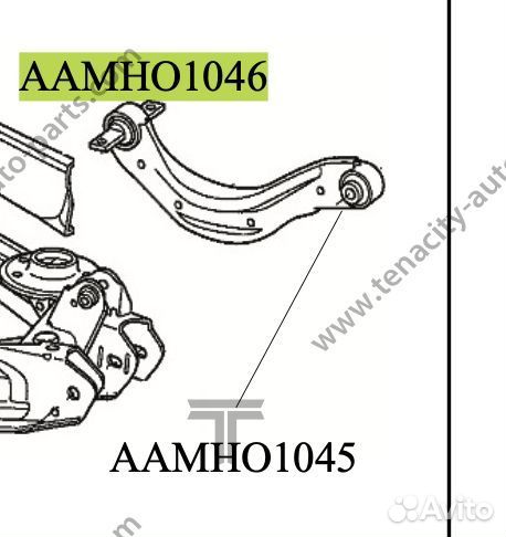 Сайлентблок заднего верхнего рычага Honda