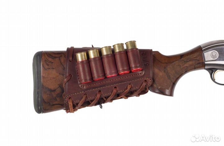 Патронташ на приклад Holster 5 патронов кожа 12к