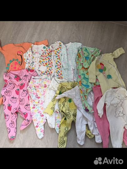 Одежда на девочку 0-9 мес