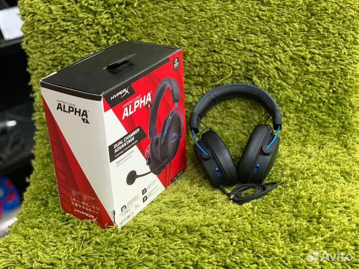 Игровые наушники HyperX Cloud Alpha S Blue(сов24б)
