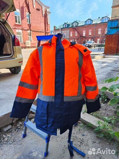 Костю мужской рабочий утепленный сигнал - Р