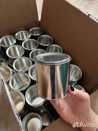 Жестяные банки для свечей