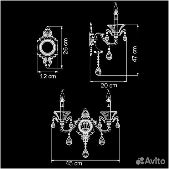 Бра Osgona Ampollo 786622