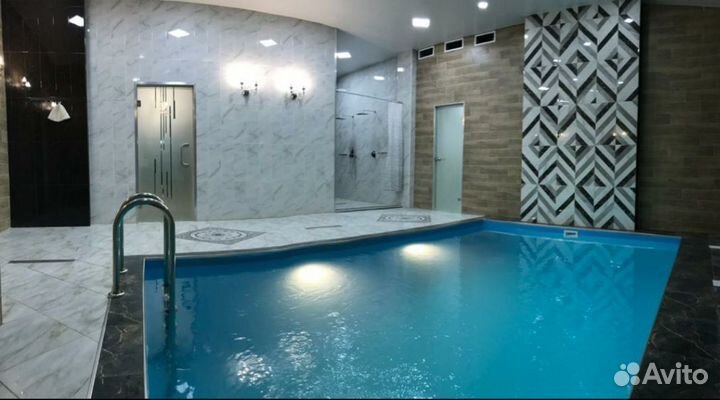 Баня сауна с бассейном