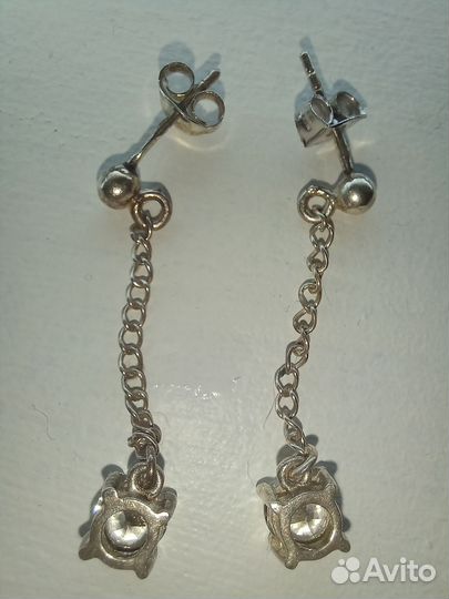 Серьги серебро