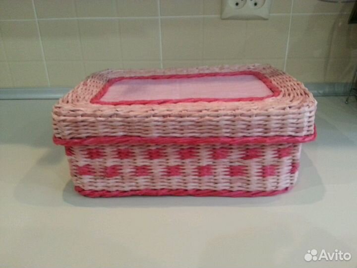 Корзинка плетеная ручной работы