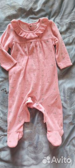 Велюровый слип Mothercare 74