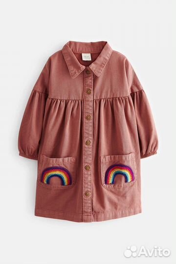 Платье рубашка для девочки next 92 110