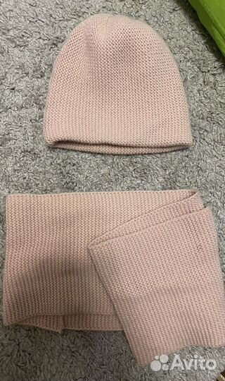 Шапка и снуд комплект женский