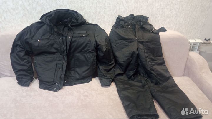 Костюм спецподразделений черный зимний