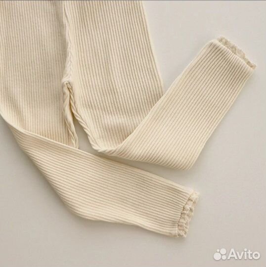 Лосины в рубчик для девочки 80,90 новые