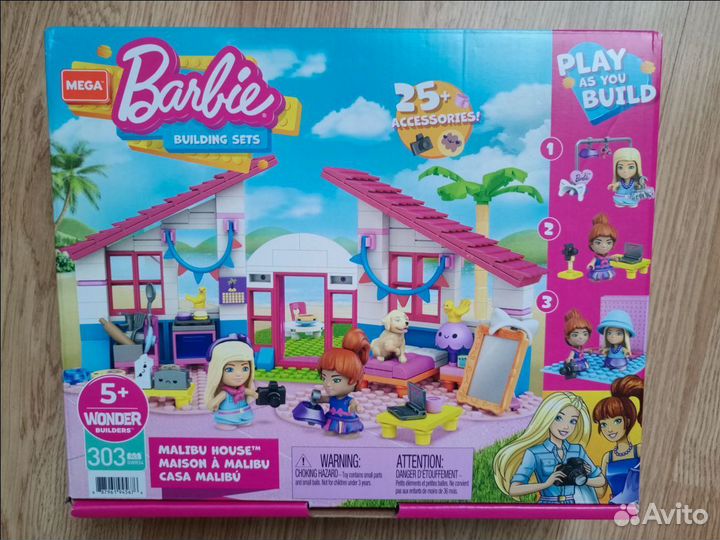 Новый Конструктор Barbie Mega Construx Домик мечты