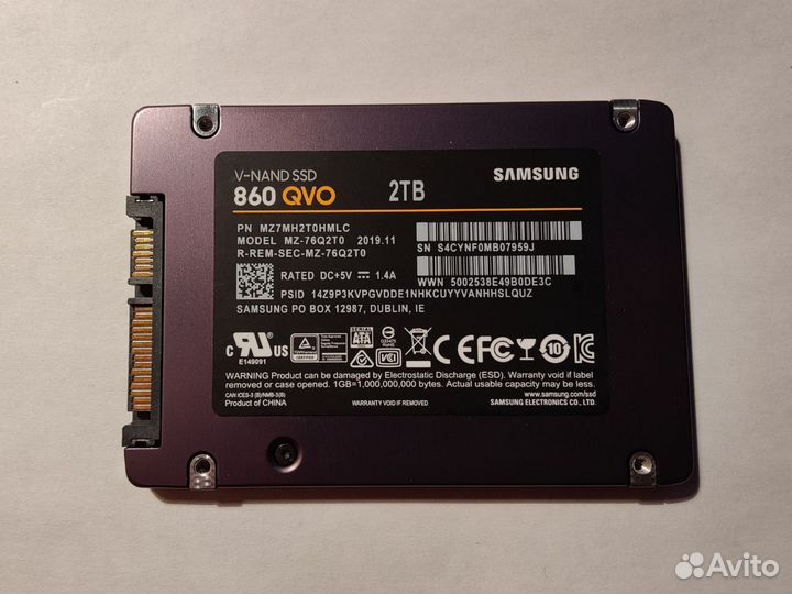 SSD samsung 860 qvo 2 TB
