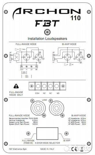 Акустическая система FBT Archon 110