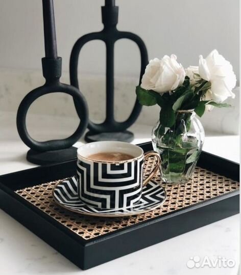 Поднос с ротангом hm home