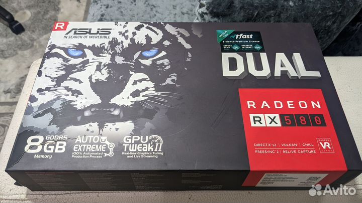 Видеокарта rx580 8gb
