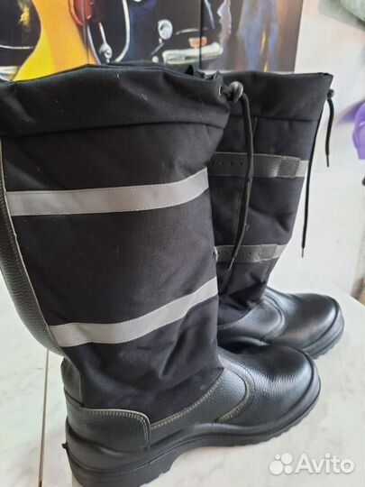 Сапоги юфтевые зимние