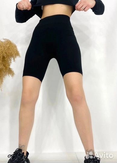 Велосипедки женские в рубчик