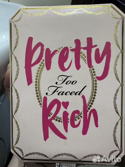 Палетка теней too faced