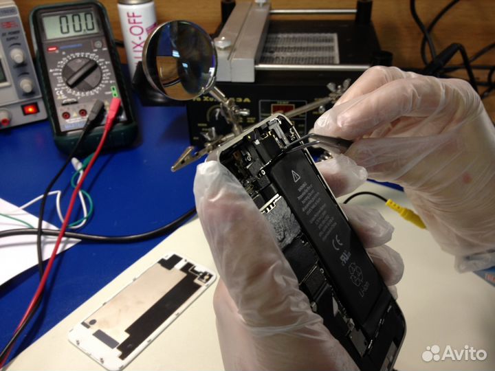 Ремонт Apple iPhone c гарантией при клиенте