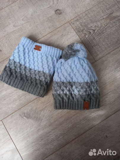 Комплект новый шапка снуд