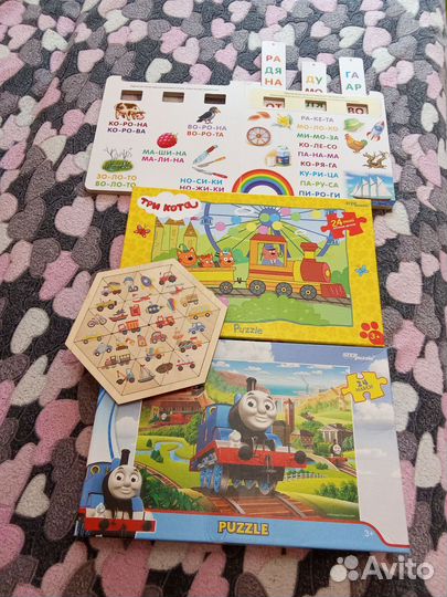 Макси пазлы большая книга пазлы из дерева