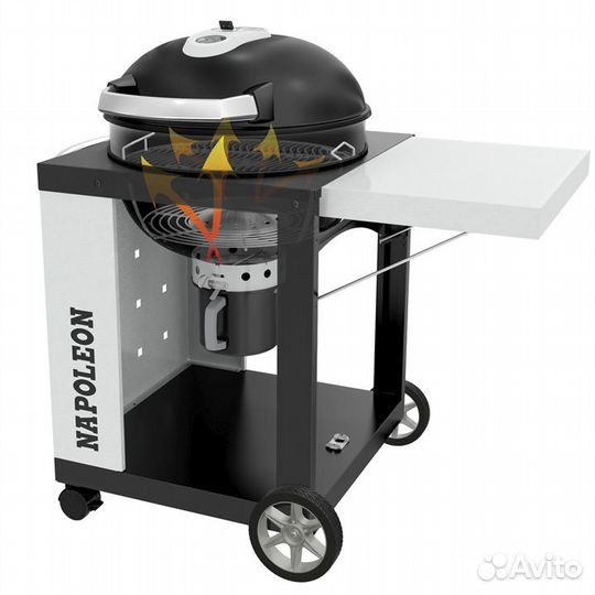 Мобильный угольный гриль Napoleon PRO22K-cart