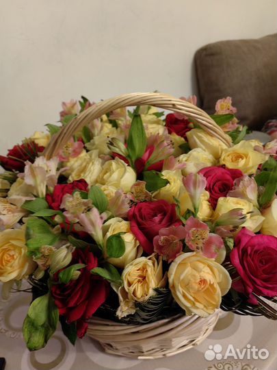 Живые цветы букеты