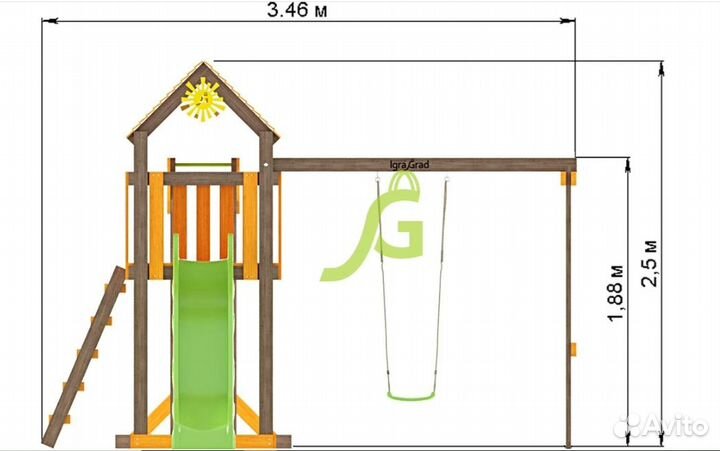 Игровая площадка для улицы Игруня 2