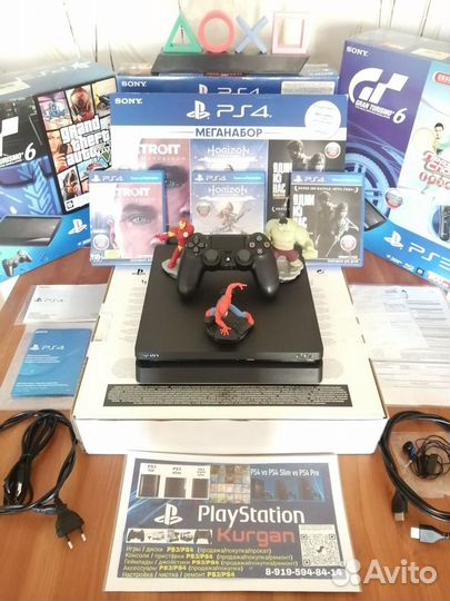 PS4 PlayStation 4 Slim/PRO/Fat 500гб/1тб с играми
