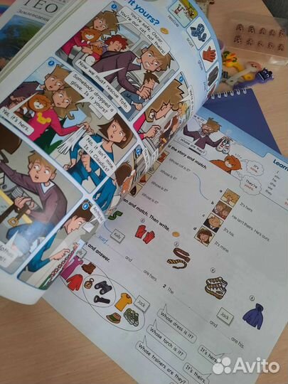 Тетрадь и учебник по английскому языку