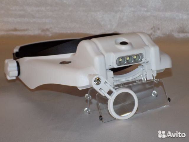 Очки бинокулярные лупа со сменными линзами новая