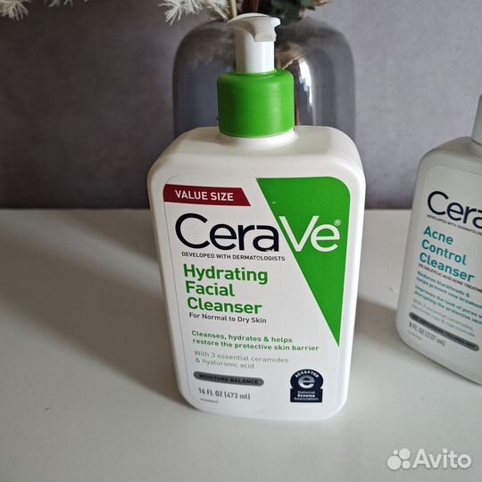 Cerave hydrating cleanser и Acne Control Cleanser