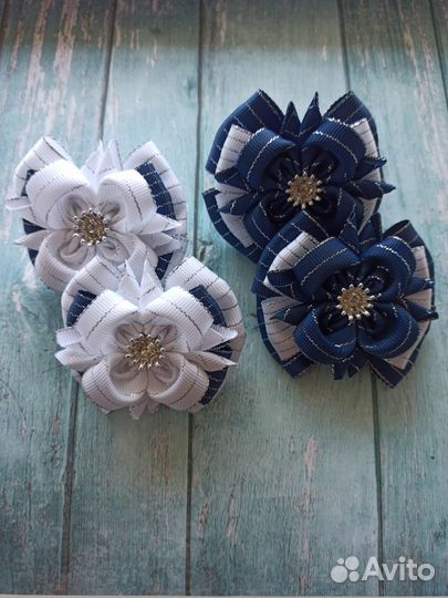 Школьные бантики ручной работы