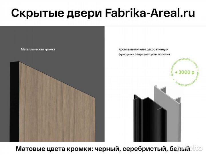 Скрытая дверь. Алюминиевый короб скрытого монтажа