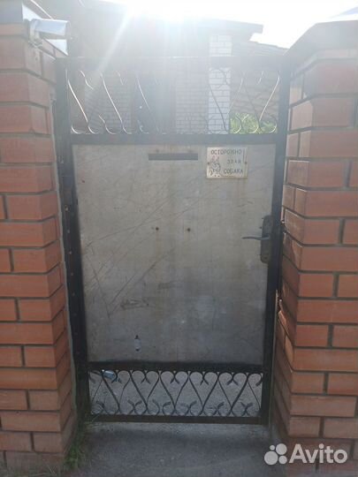 Ворота с калиткой распашные бу