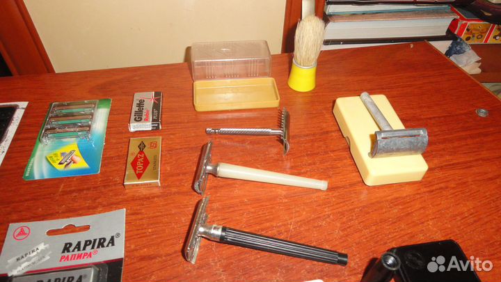 Станки для бритья ретро СССР-комплектом