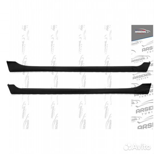 Накладки на пороги для mazda 3 HB и SD