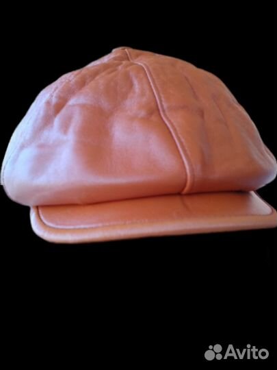Кепка из натуральной кожи. Шапка