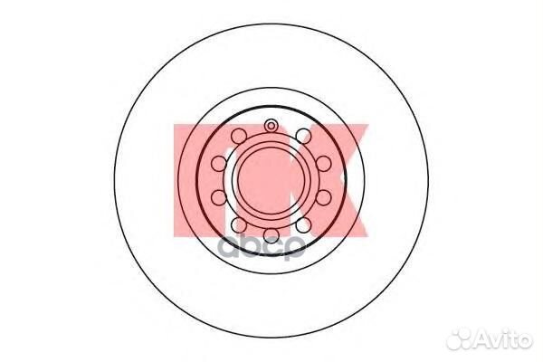 Тормозной диск 2047107 Nk