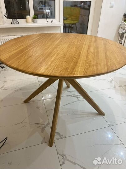 Стол круглый шпон