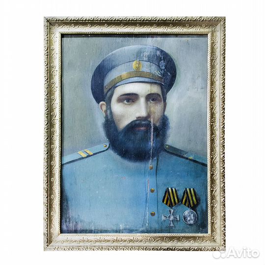 Старинная картина маслом. Конец 19-нач.20 века