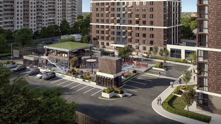 3-к. квартира, 96,4 м², 12/25 эт.